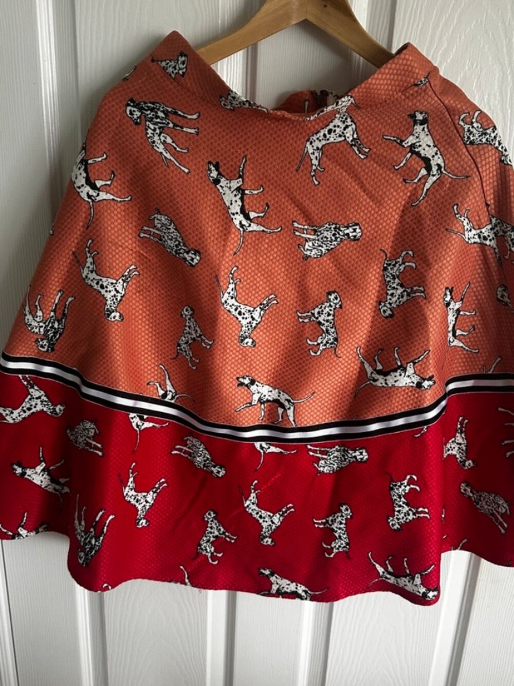 Anthropologie Hutch Dalmation Skirt A line size 4
